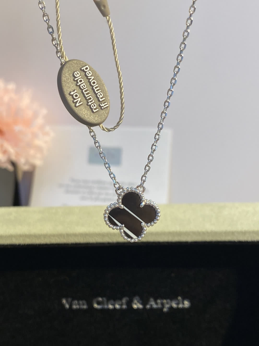 Van Cleef & Arpels Alhambra Silver Necklace